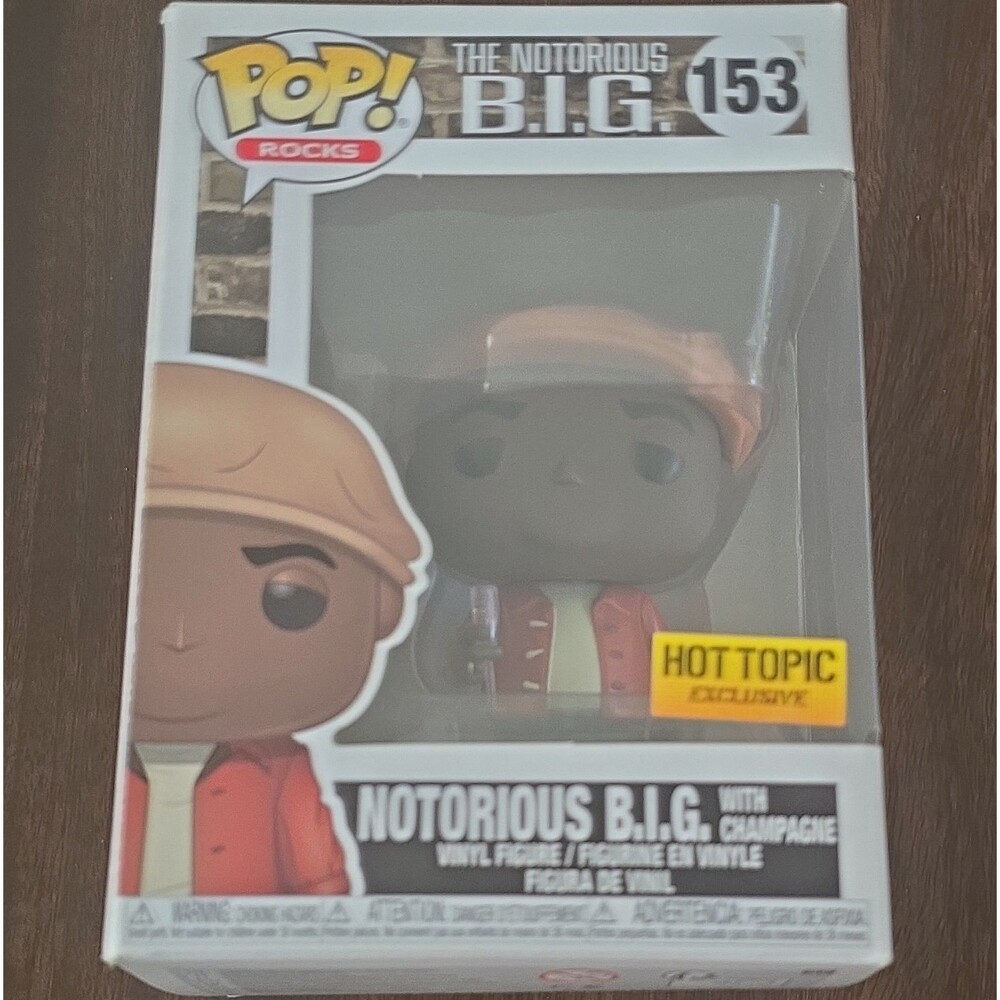 Funko Pop! Rocks Vinyl: The Notorious B.I.G. w/ Champagne - Hot Topic #153